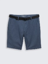Kratke Chino hlače s remenom - Plava_4277424
