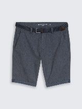 Kratke Chino hlače s remenom - Plava_5091515