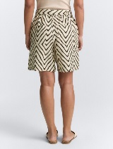 Kratke hlače od mješavine lana - Uzorak/višebojna_1445574