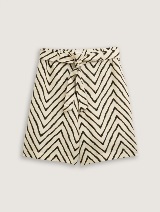 Kratke hlače od mješavine lana - Uzorak/višebojna_1445574