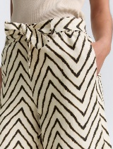 Kratke hlače od mješavine lana - Uzorak/višebojna_1445574