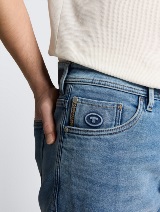 Josh kratke jeans hlače regular kroja - Plava_3915726