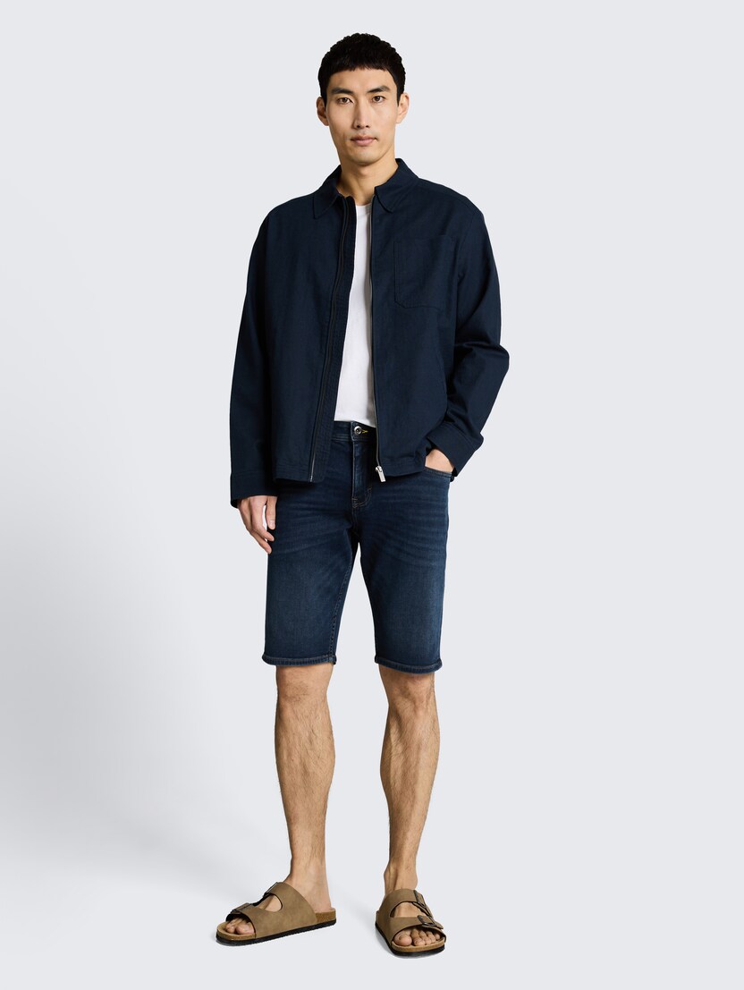 Josh kratke jeans hlače regular kroja - Plava-1050032-10173-14