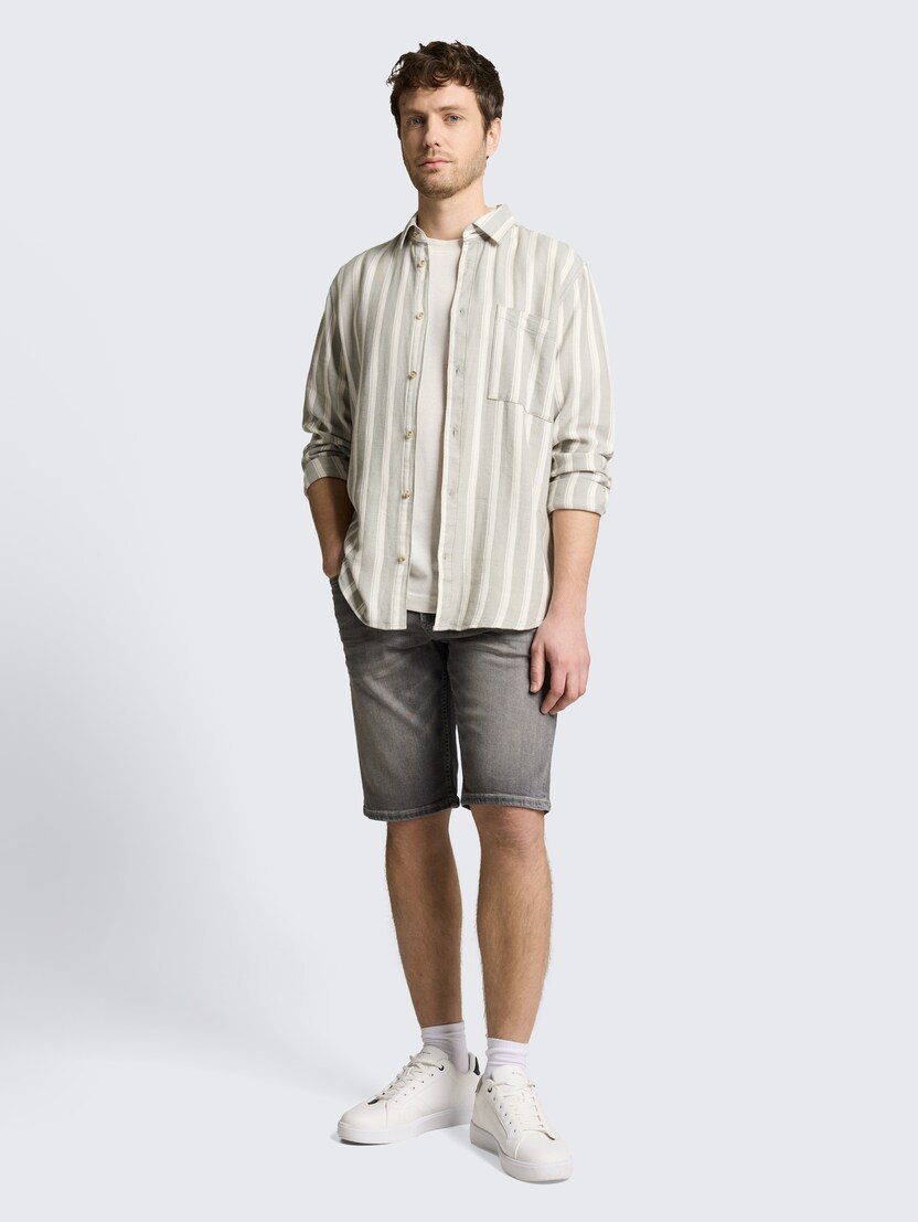 Josh kratke pantalone od teksasa klasičnog kroja - Siva_4857959