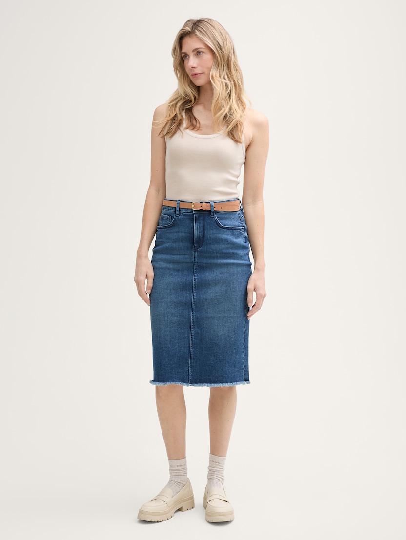  Fustă din denim - Albastru-1045296-10113-16