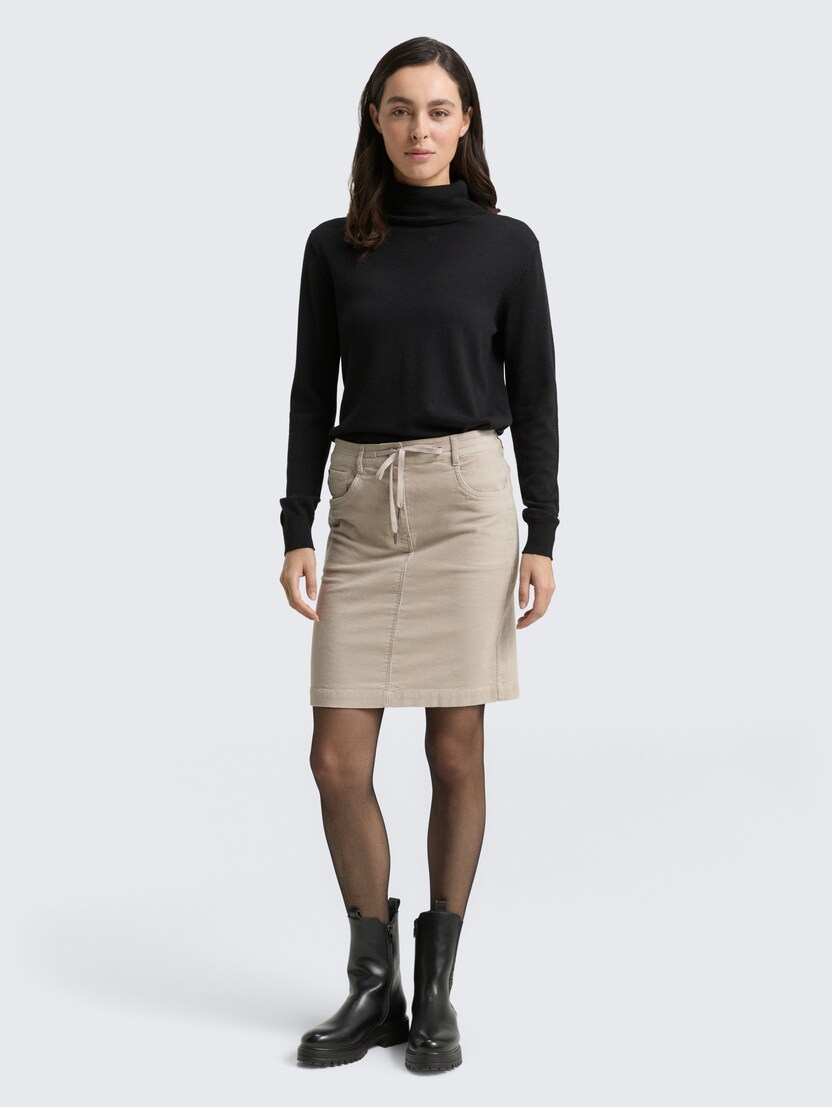 Krilo iz rebrastega žameta - Bež_3803283