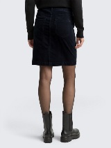 Fustă din catifea reiată - Albastru_5050134