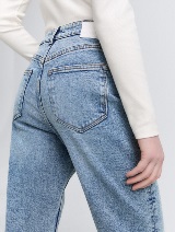 Blugi Linley mom fit - Albastru_2222401