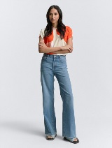 Majica od mješavine materijala - Uzorak/višebojna_7405244