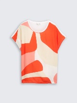 Majica od mješavine materijala - Uzorak/višebojna_7405244