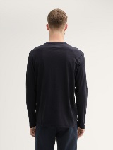 Majica sa Henley izrezom - Crna_6472484