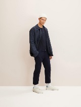 Majica sa Henley izrezom - Plava_6662891