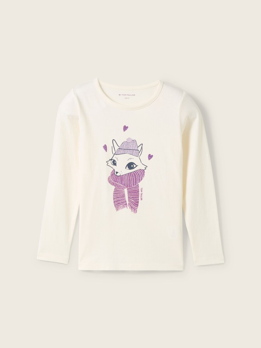  Tricou cu imprimeu - Alb-1044487-12906-16