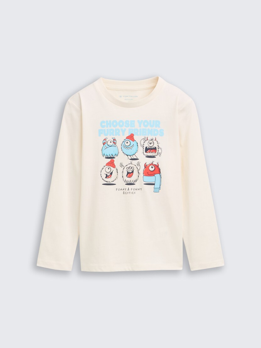 Majica s potiskom - Bela_532860