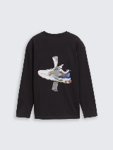 Majica sa printom - Crna_4138876