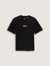 Tricou cu imprimeu - Negru_4882892