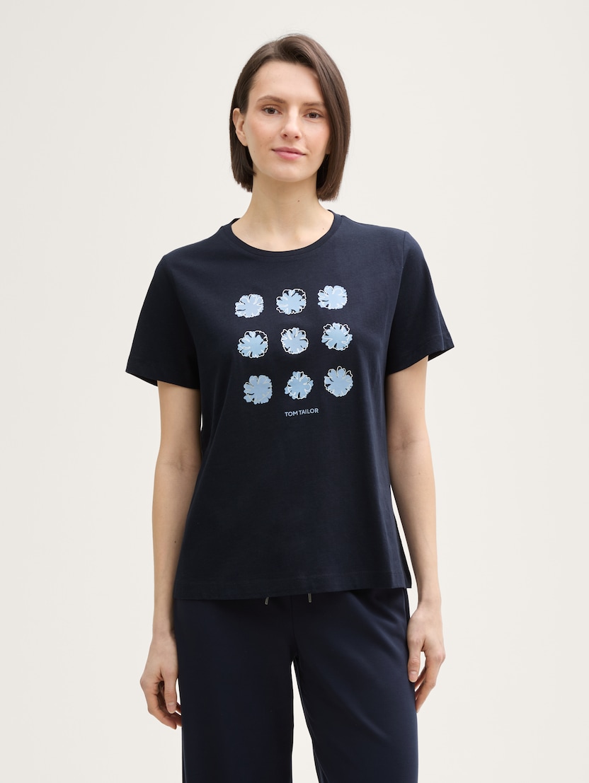  Majica sa printom - Plava-1045534-10668-15