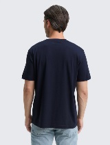 Tricou cu imprimeu - Albastru_2559015