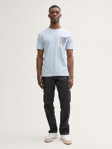 Tricou cu imprimeu - Albastru_9461937