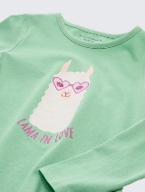 Majica sa printom - Zelena_7298427