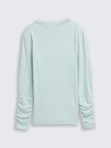 Majica sa stojećom kragnom - Plava_6561136