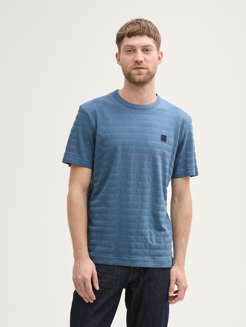 Tricou structurat - Albastru