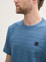 Tricou structurat - Albastru_3320682