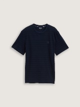 Tricou structurat - Albastru_8203290