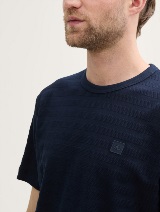 Tricou structurat - Albastru_8203290