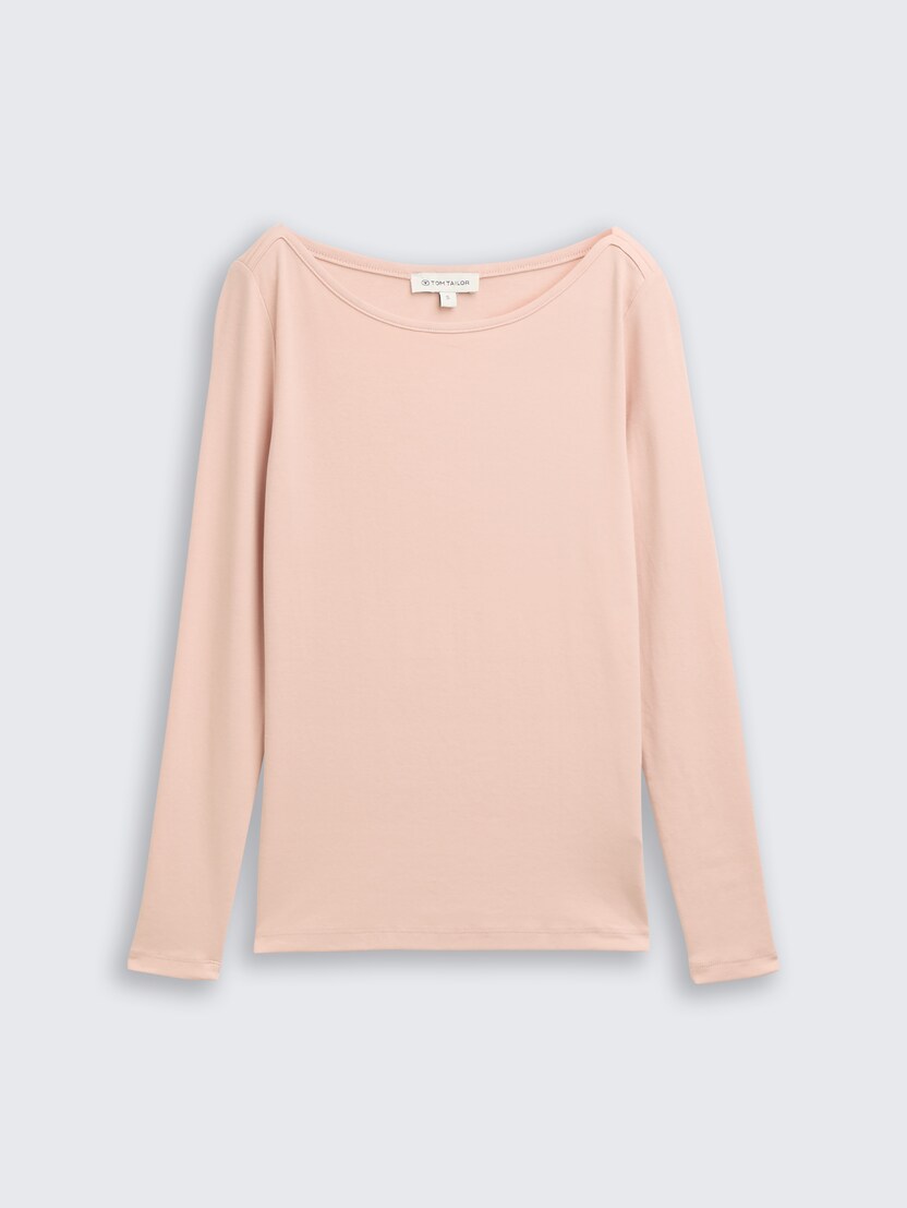 Majica sa čamac izrezom - Roze