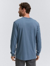 Tricou cu logo imprimat - Albastru_6838524