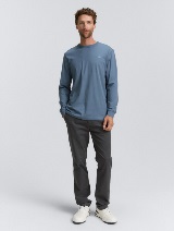 Tricou cu logo imprimat - Albastru_6838524