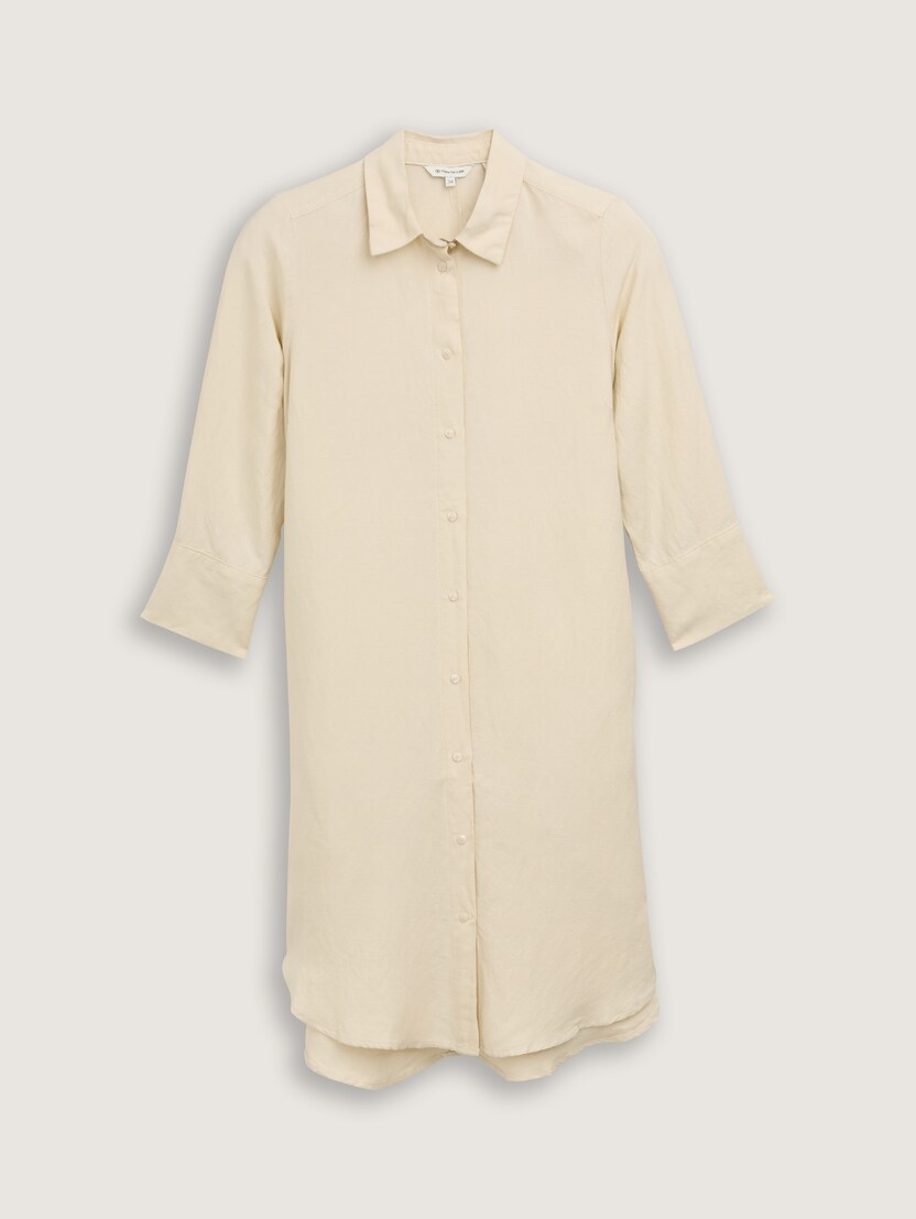  Haljina od mješavine lana - Bež-1045771-37762-14