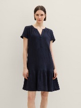 Haljina od muslin tkanine - Plava_5514699