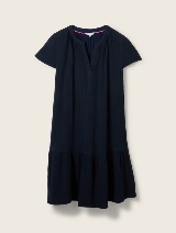 Haljina od muslin tkanine - Plava_5514699