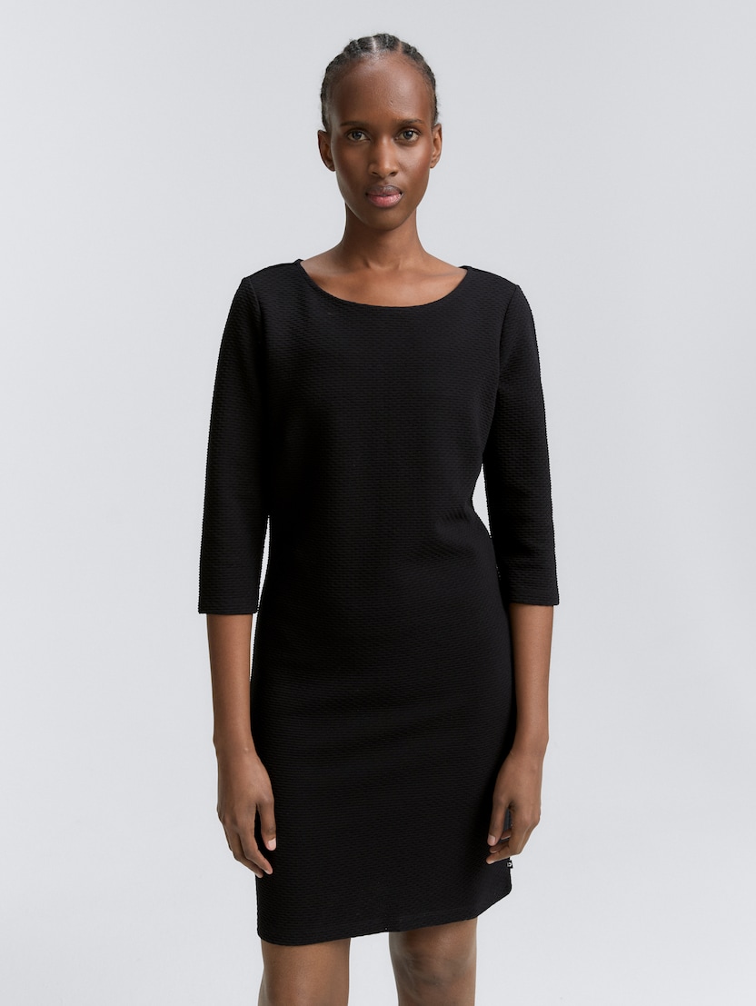 Obleka s strukturo - Črna_1513242