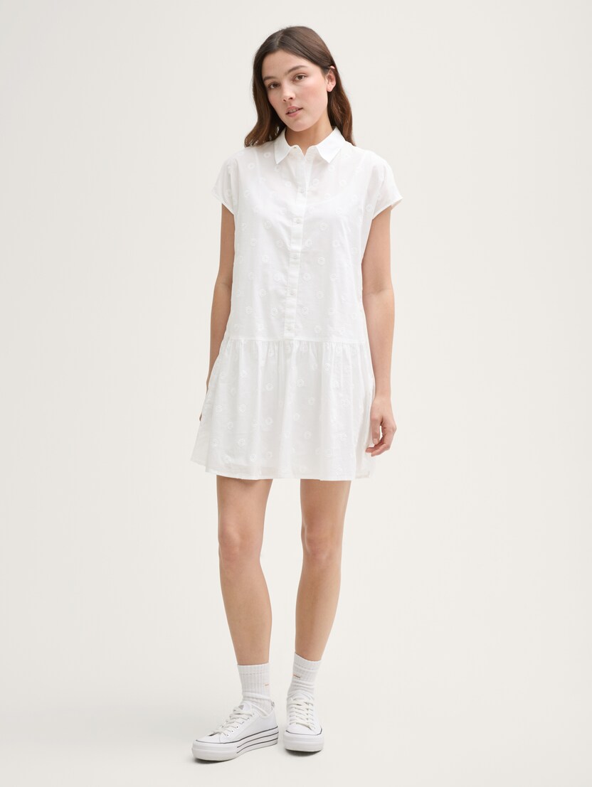  Obleka z vezenino - Bela-1046640-20000