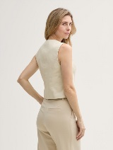 Vestă cambrată - Bej_3450491