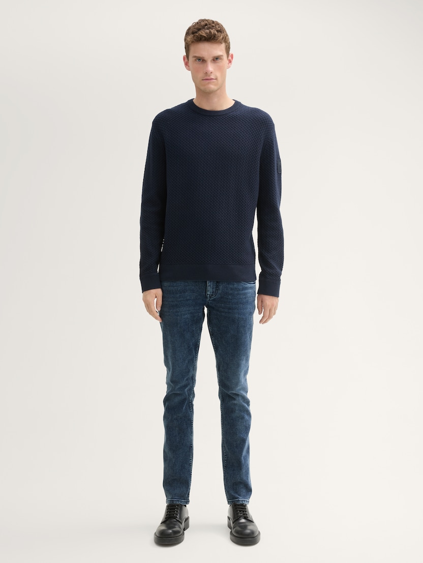  Ozke kavbojke Troy - Modra-1044282-10172