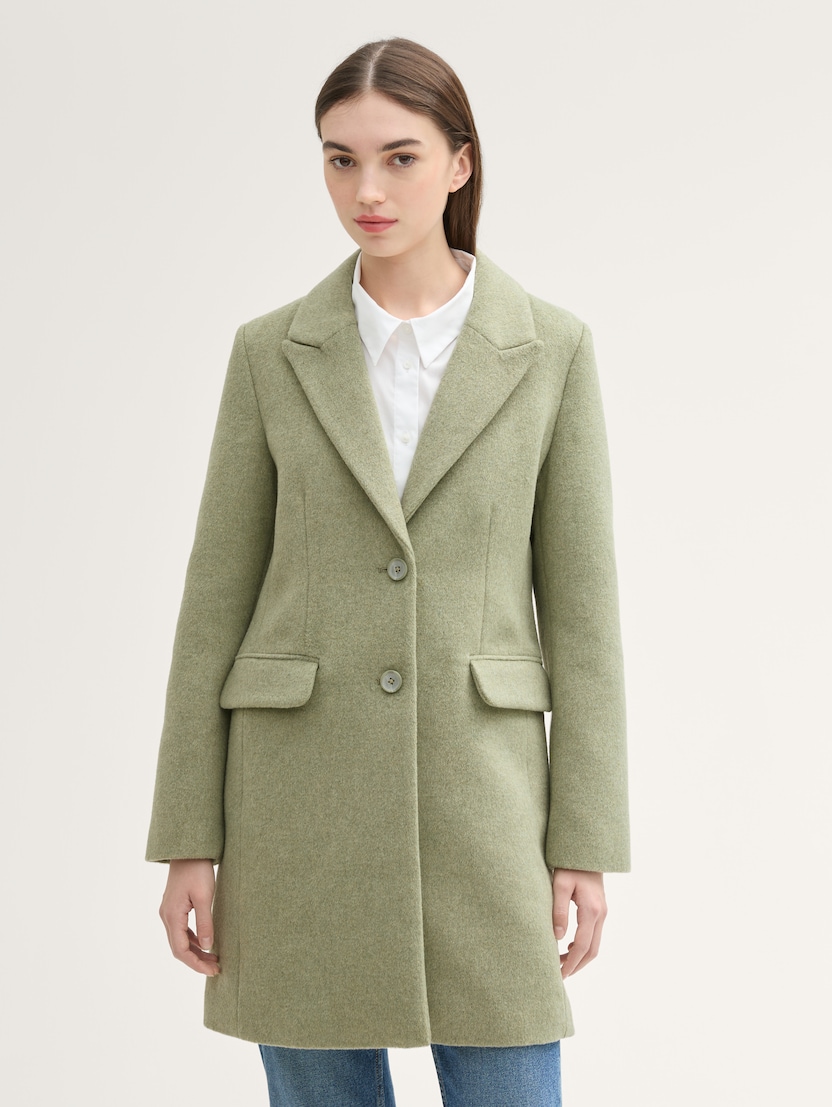  Plašč z gumbi - Zelena-1042882-35920