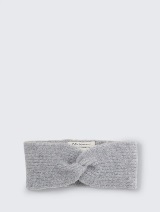 Pletena traka za glavu sa čvorom - Siva_1979742