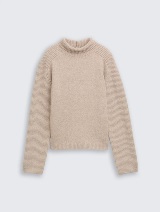 Pleteni pulover - Bež_5613083