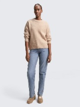 Pleteni pulover - Bež_8812174