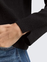 Pulover tricotat - Negru_4633538