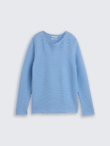 Pleteni pulover - Plava_334327