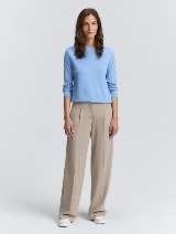 Pulover tricotat - Albastru_9666304