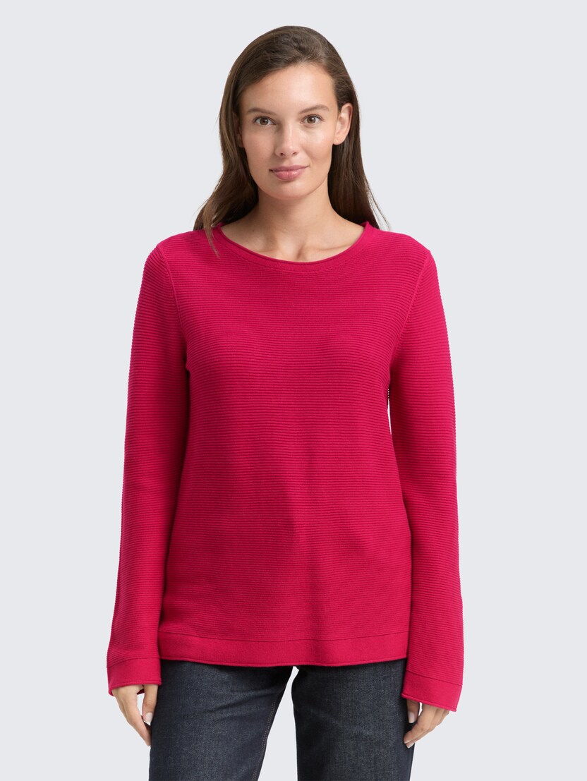 Pleteni pulover - Ružičasta-1016350-15234-14