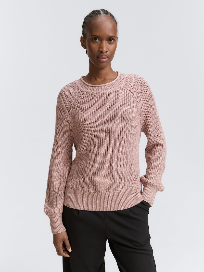 Pleteni pulover - Ružičasta