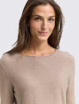 Pulover tricotat texturat - Maro_466274