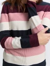 Pleteni pulover s teksturom - Uzorak/višebojna_1230597